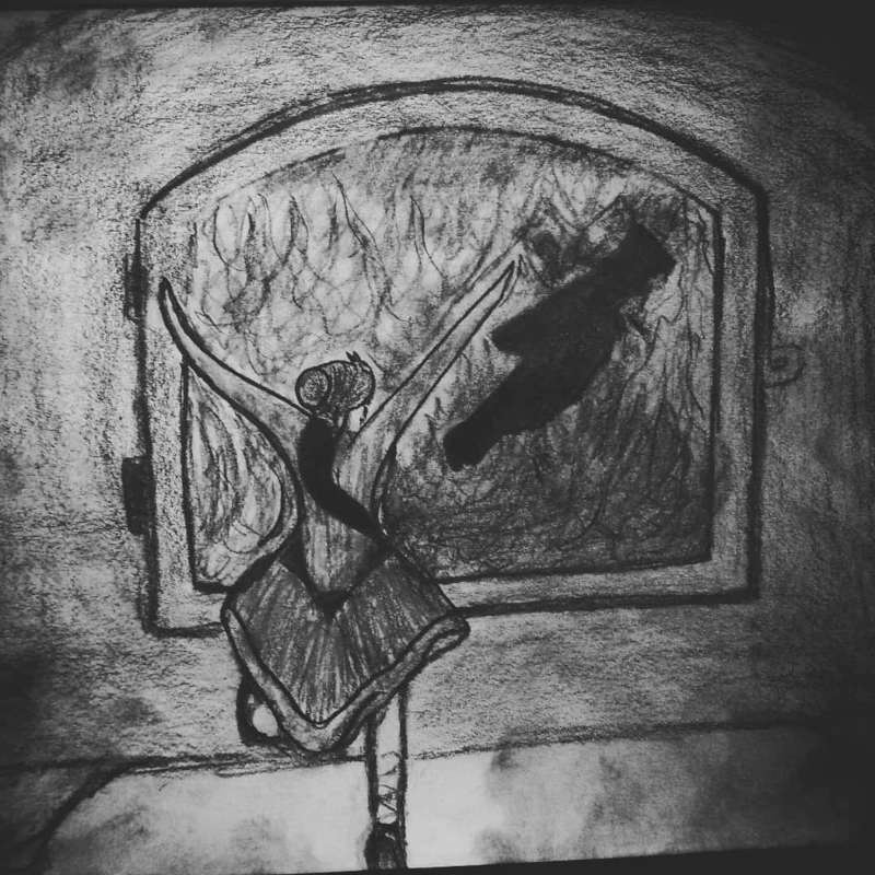 The Steadfast Tin Soldier | Tyler Hanslin | Charcoal/Pencil | 2021