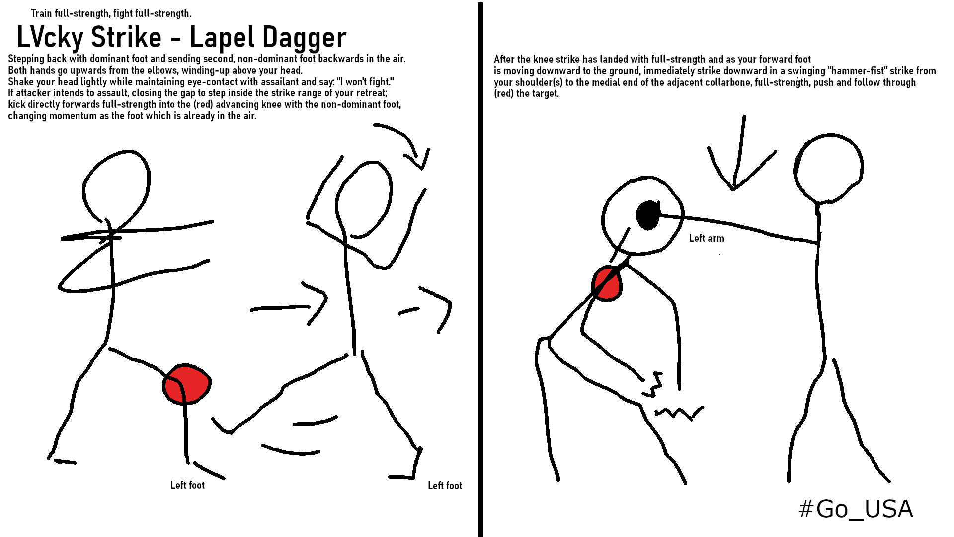 LVcky Strike: 'Lapel Dagger' Empty-handed Self-Defense